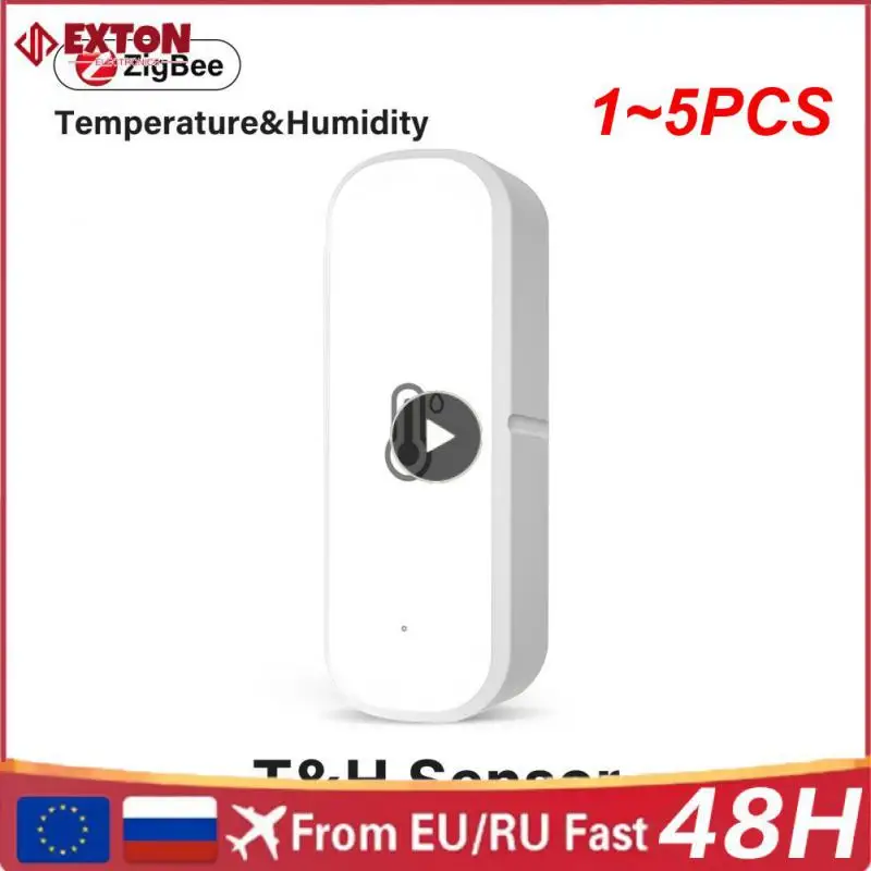 

Датчик температуры и влажности Tuya ZigBee/Wi-Fi, домашний подключенный термометр, совместимый с Smart Life, Alexa, Google Assistant, 1 ~ 5 шт.