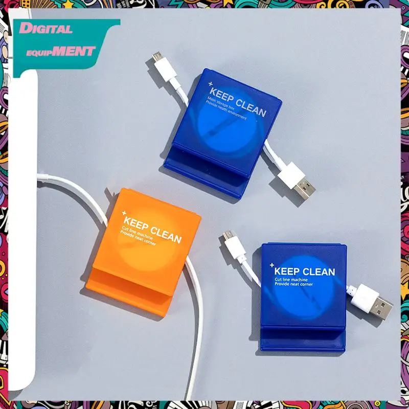 

Multipurpose Data Cable Storage Box Portable Charging Cable Rotating Winding Reel Multi-functional Cable Management Box