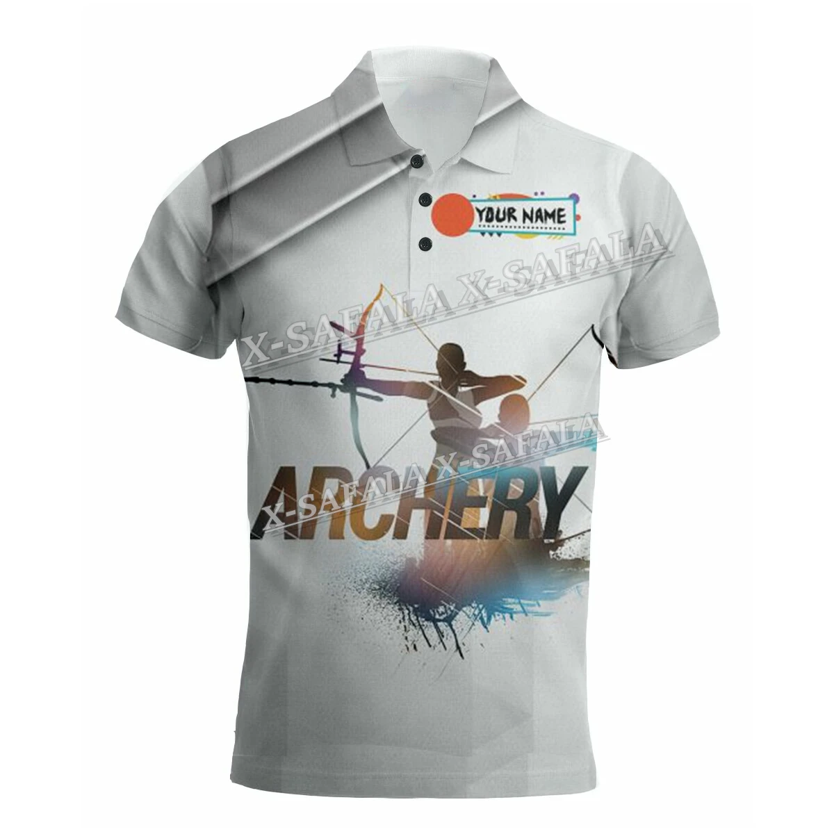 

Archery Player Arrow Target Customed Polo Shirt Sleeves Man Overshirt Casual New Summer Fashion Clothing Tracksuits-3