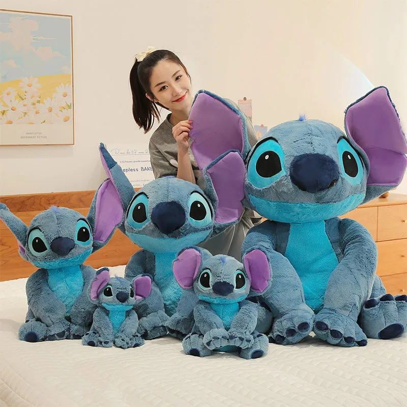 

35-75CM New Disney Stitch Kawaii Plush Toy Anime Cartoon Figure Lilo & Stitch Animal Cushion Pillow Doll Kids Christmas Toy Gift