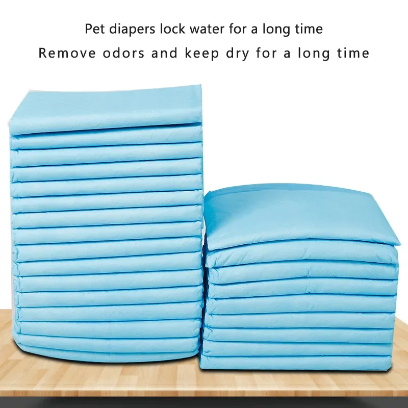 

4Size Super Absorbent Pet Dog Diapers Cat Dog Training Urine Pee Pads Healthy Clean Wet Mat Disposable Dog Diaper Training Pad