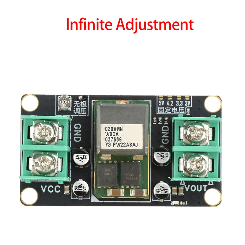 

DC-DC Мощный модуль регулирования напряжения 20A Boost Buck Модуль питания Модуль снижения напряжения постоянного тока от 9-14 В до 5 В/4,2 В/3,3 В/3 В постоянного тока