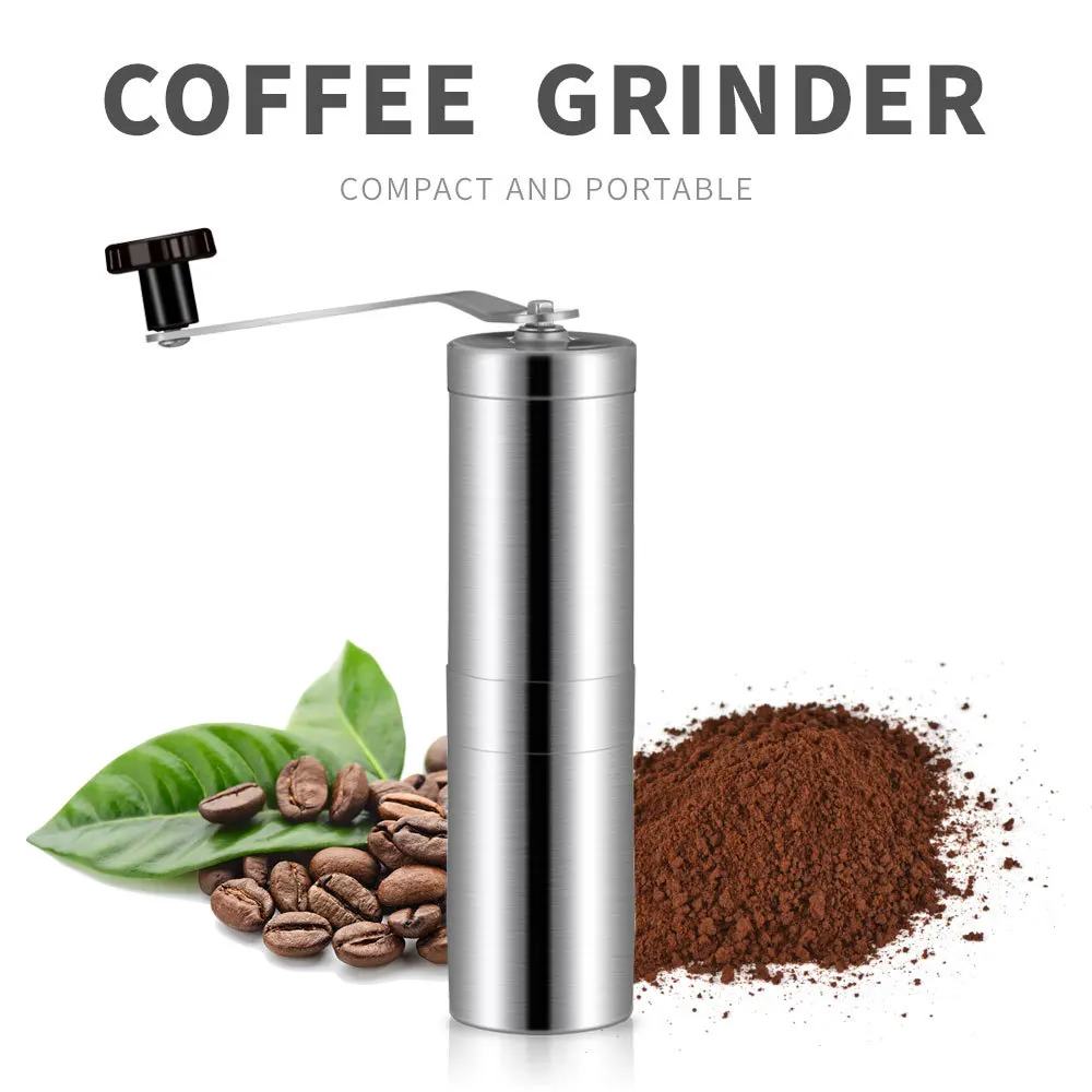 

Hand Crank Coffee Maker Portable Grinder Stainless Steel Manual Coffee Bean Grinder Kitchen Tool Grinders Coffee Accessories