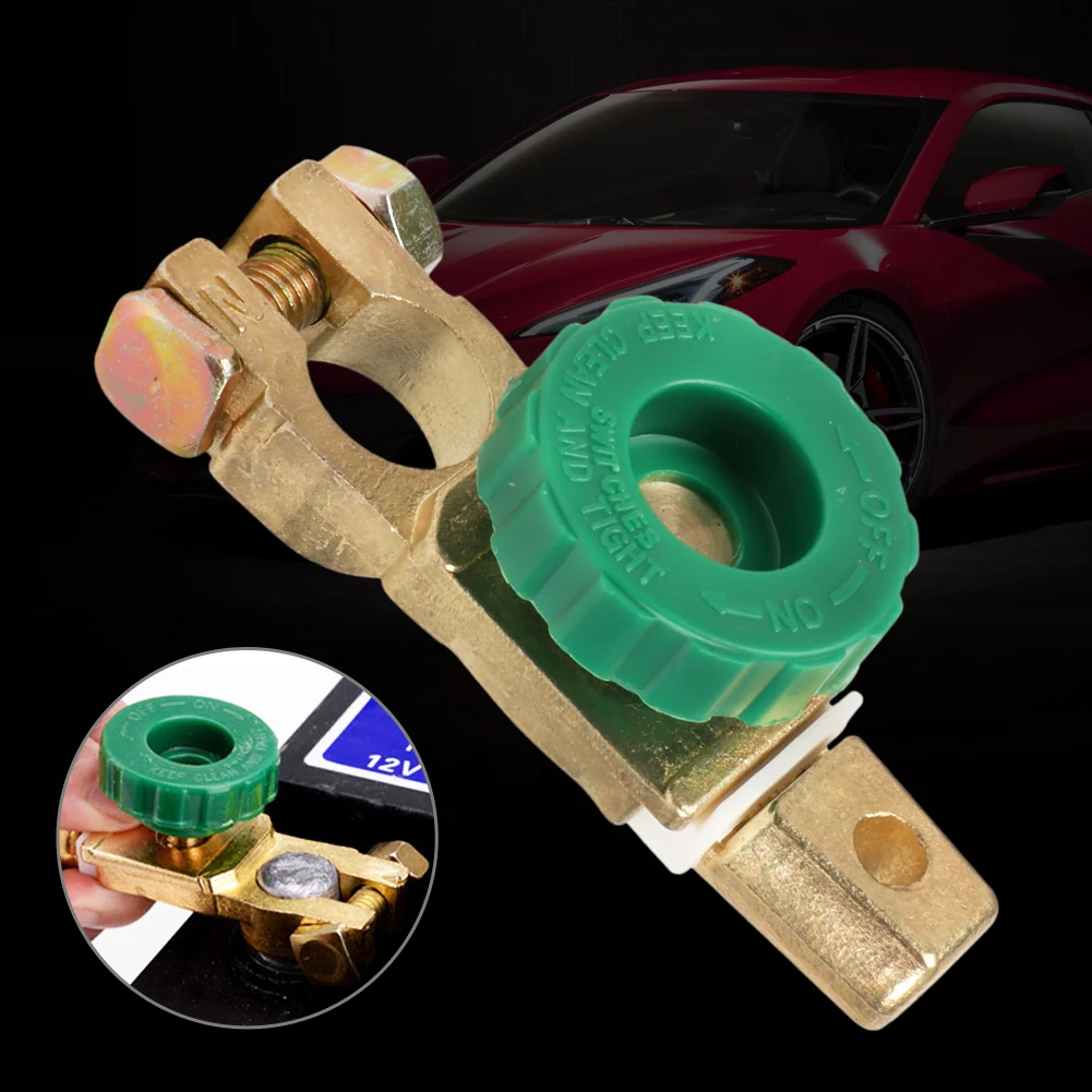 

Universal Car Battery Switch Battery Terminal Link Quick Cut-off Switch Protector Battery leak-proof Car Battery Power-off Switc