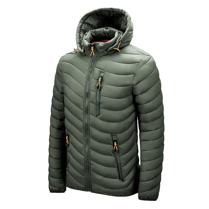 

Brand Waterproof Winter Warm Jacket Men 2021 New Autumn Thick Hooded Parkas Mens Fashion Casual Slim Jacket Coat Men