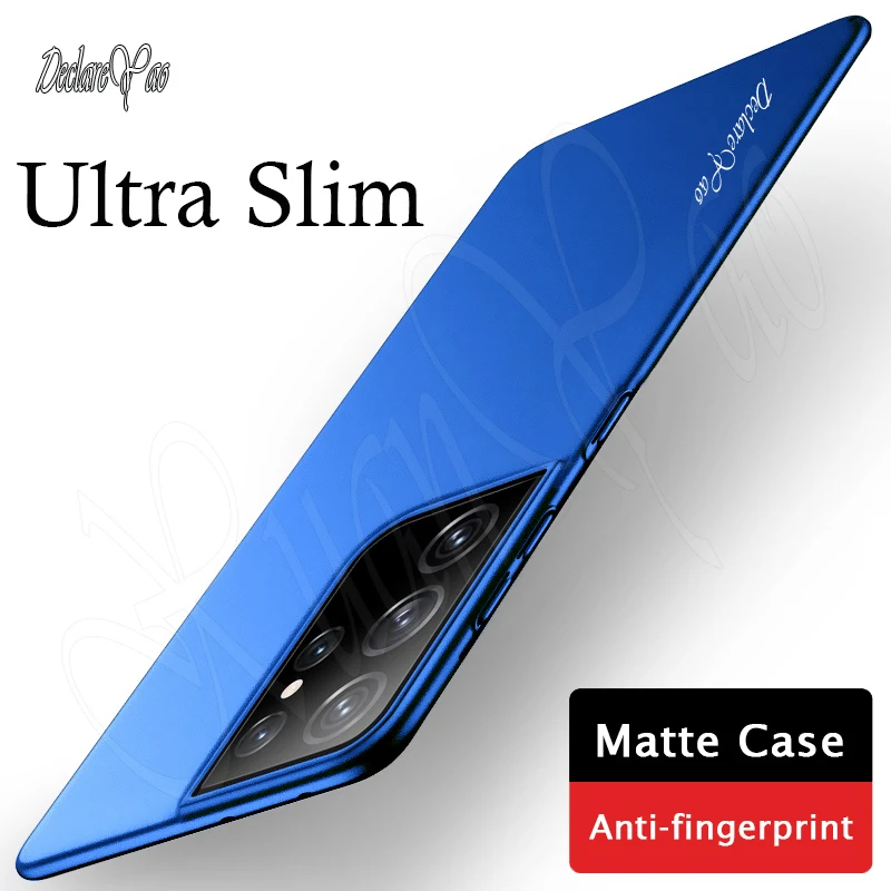 

S21 Ultra Case DECLAREYAO Original Slim Frosted Coque For Samsung Galaxy S21 Plus Case Matte Hard Cover For Samsung S21 FE S 21