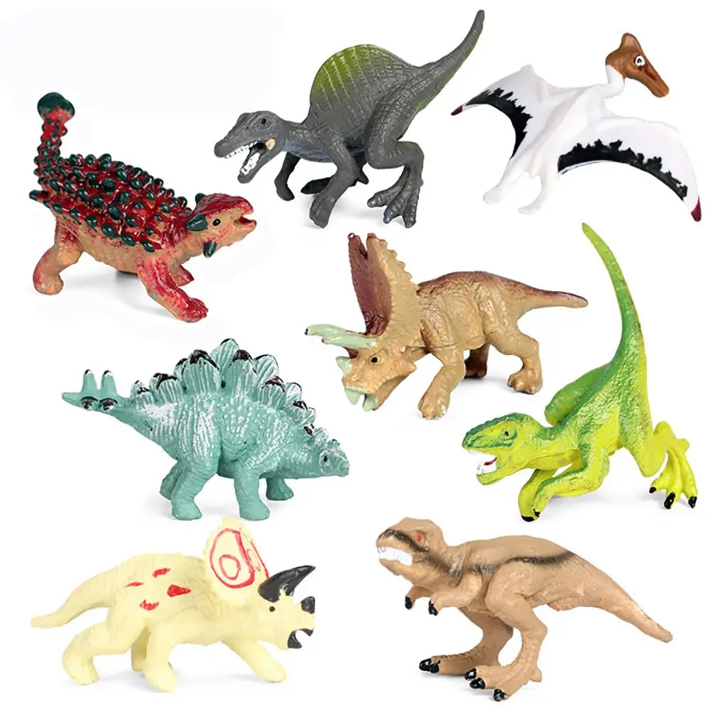 

Early Learning Tyrannosaurus Figurines Prehistoric Scene Pterosaurs Triceratops Stegosaurus Lifelike Dinosaur Model