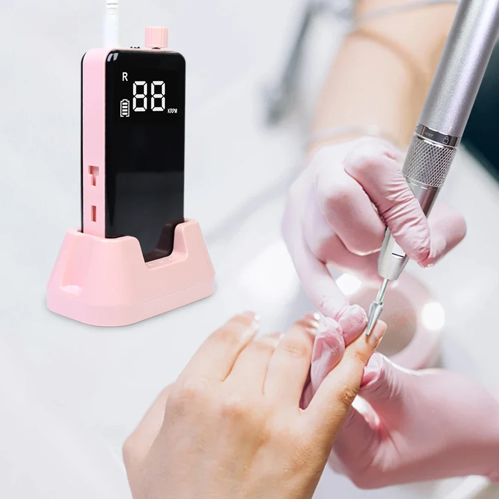 Профессиональная Портативная Беспроводная Машинка для маникюра 40000 об./мин.
