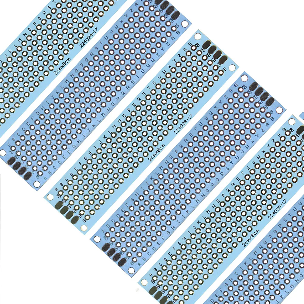 

10PCS Double Sided PCB White 2X8CM prototype pcb board