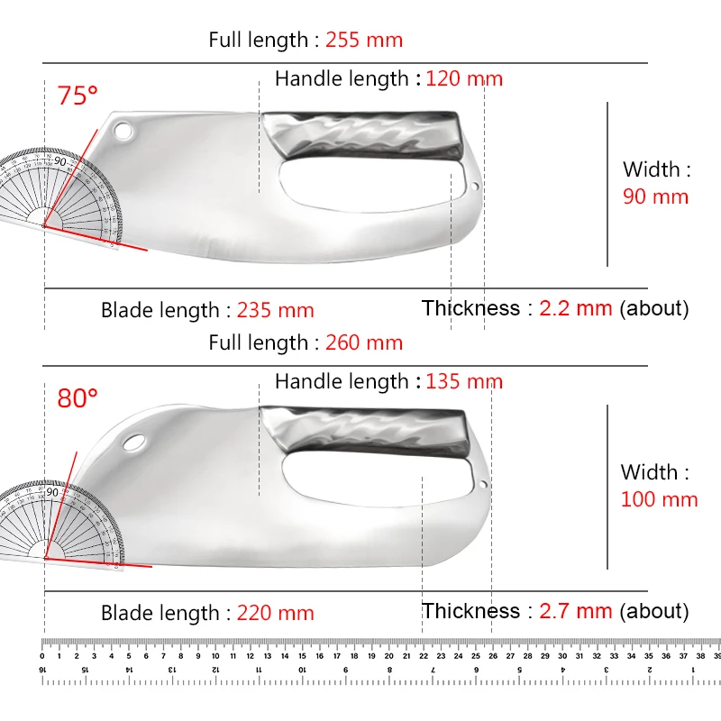 Экономный кухонный нож мясницкий для нарезки рыбы нарезка овощей из нержавеющей