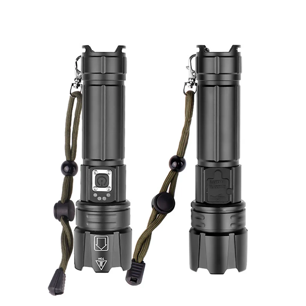 

LED Flashlight Outdoor USB Rechargeable Torch Emergency Lamps Type