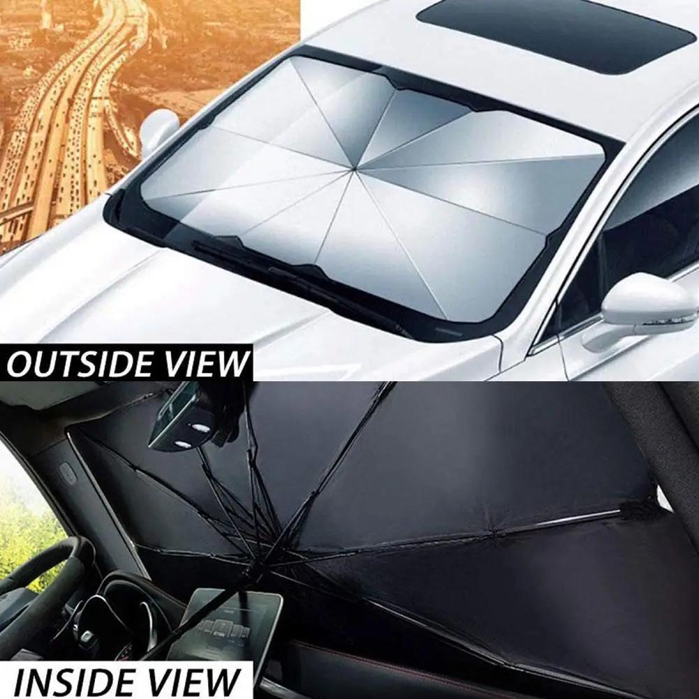 

Foldable Car Sunshade Umbrella Type Sun Shade for Car Window Summer Sun Protection Heat Insulation Cloth for Car Front Shading