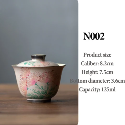 Чаша с ручной росписью, покрытая цветком персика, одиночная высококачественная керамика, эртуанская чайная чаша ручной работы, XH025