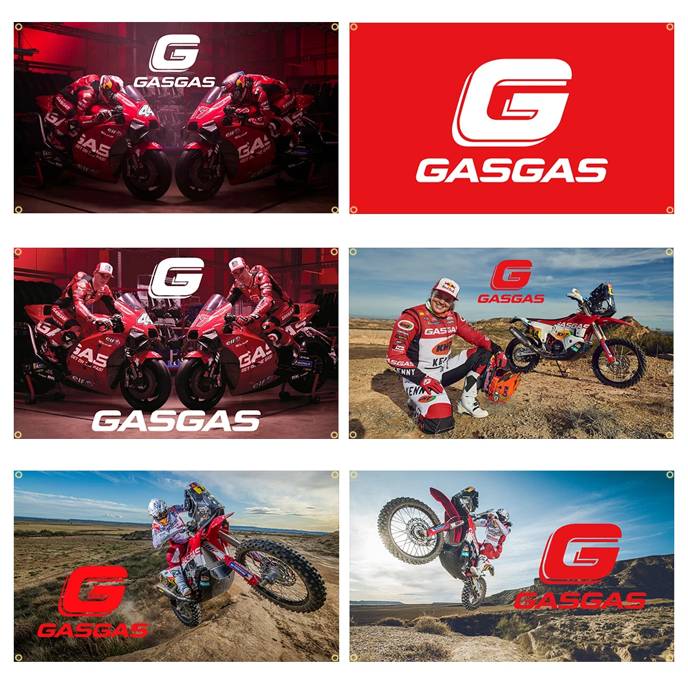 Газовый красный флаг 90x150 см для гонок на мотоцикле баннер украшение гобелен