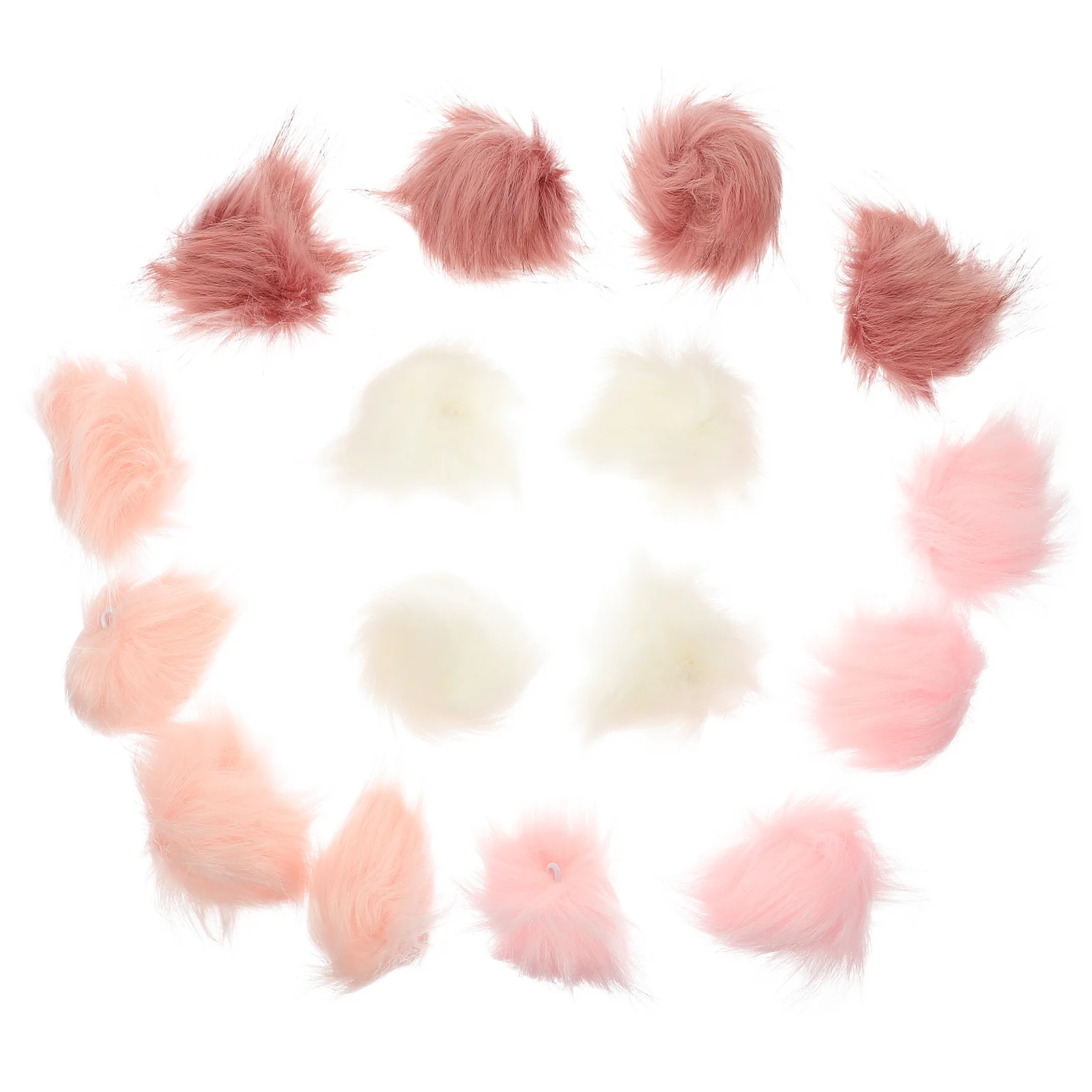 

16Pcs Headwear Decorative Shoes DIY Clothing Simulation Fur Balls For Decor Sewing Fuzzy Balls for DIY Hat Decor
