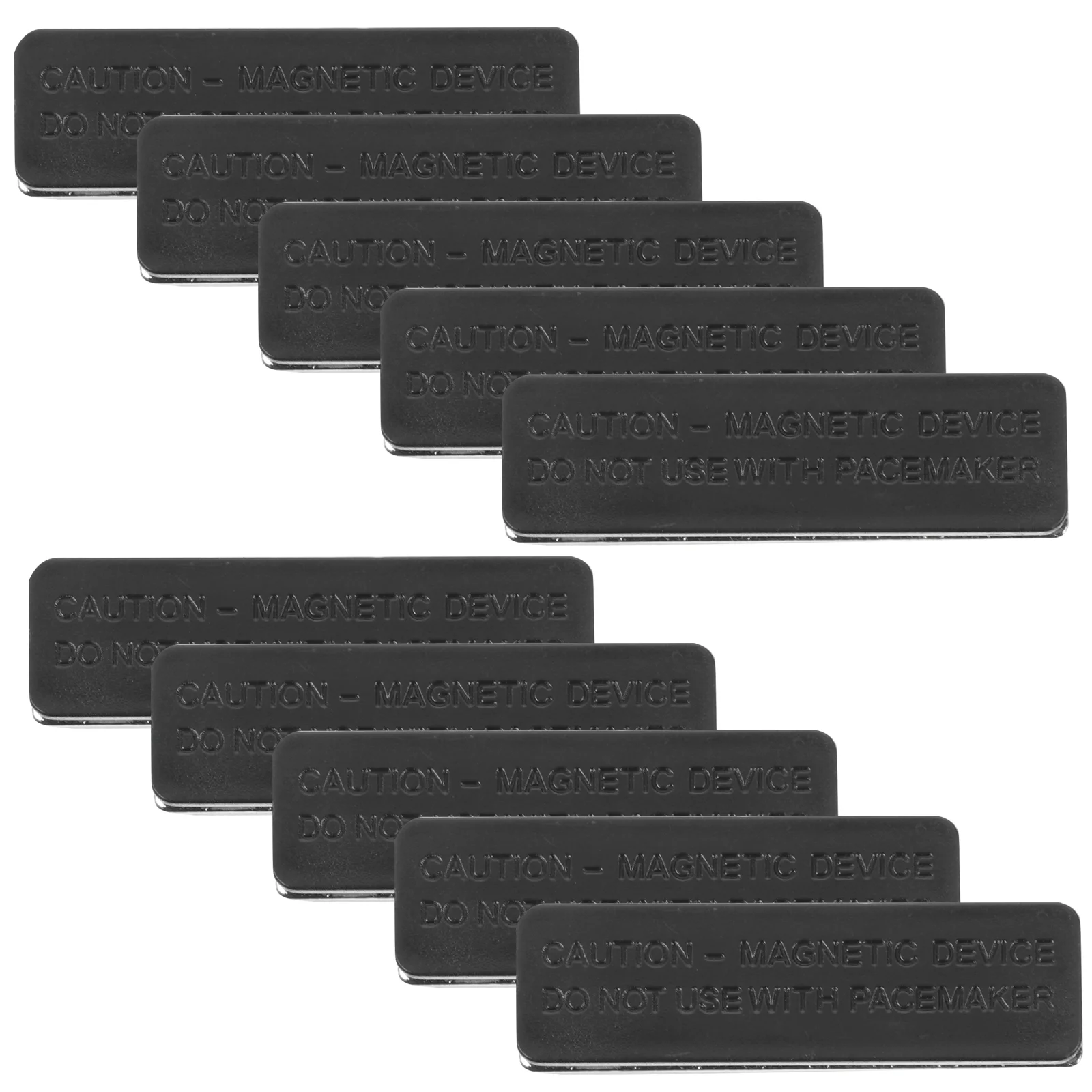 

10 Pcs Badge Magnet Name Tag Small Magnets Metal Bracket Adhesive Brackets Badeg ID Card Holders