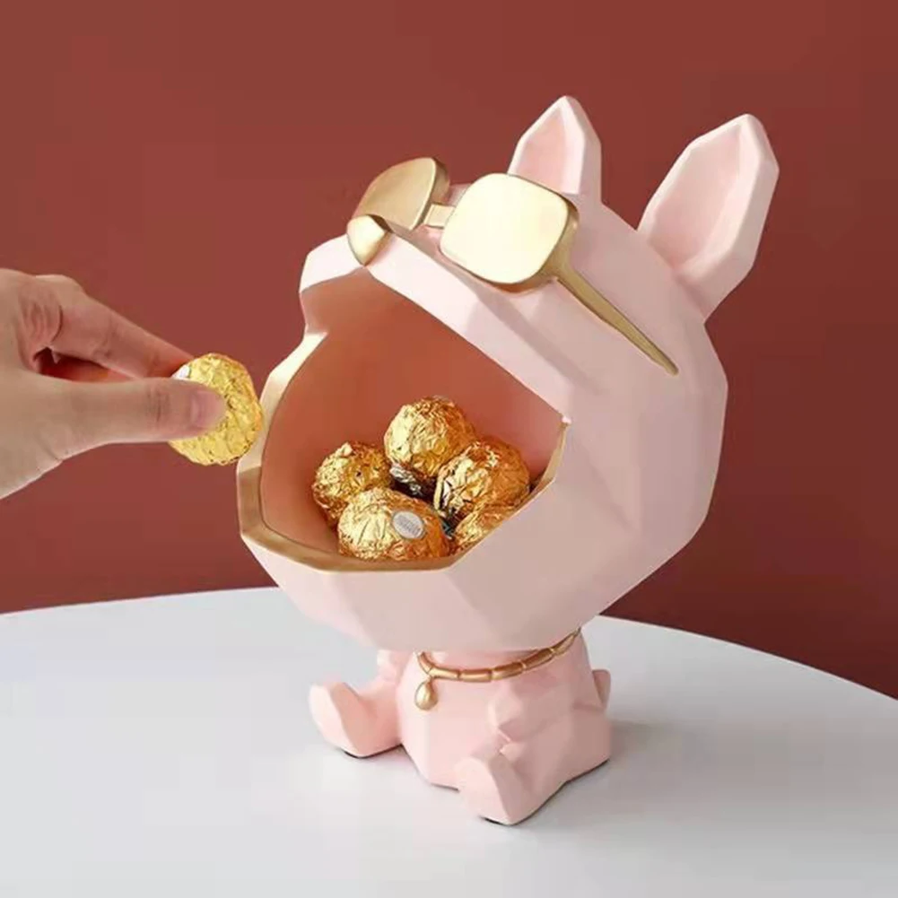 

Фигурка крутой собаки, декоративная фигурка, поднос для хранения монет, копилки, входной ключ, держатель для закусок, многофункциональная с...