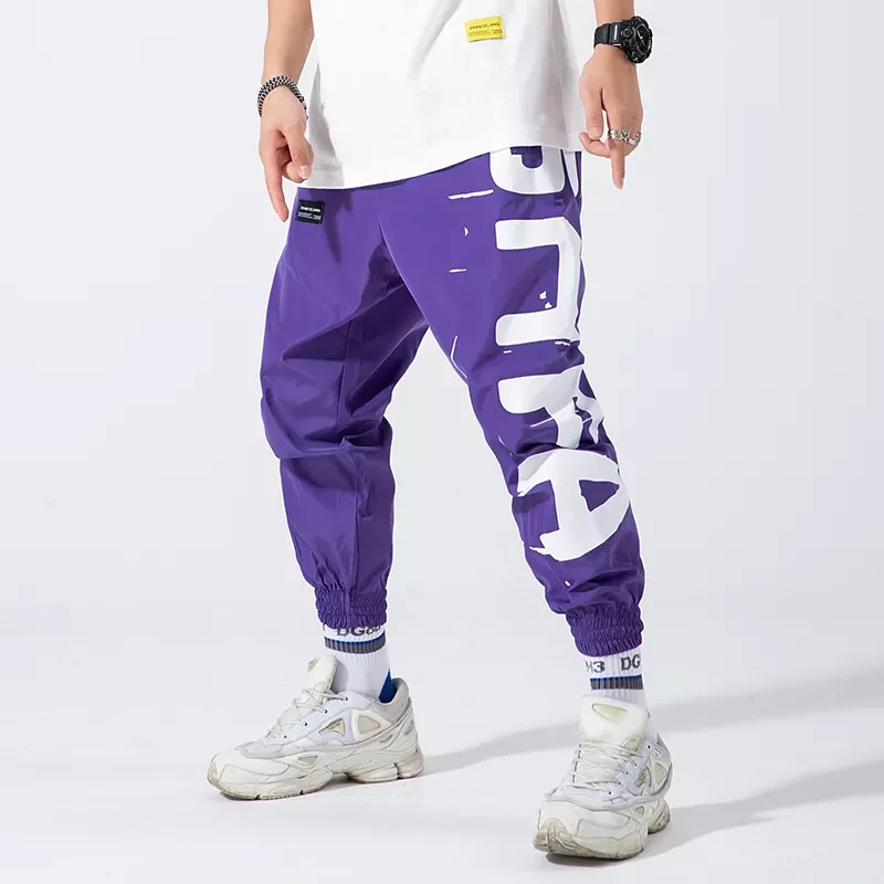 

Hip Hop Joggers Men Letter Printing Mens Harem Pants Streetwear Casual Ankle-length Men Trousers Fashion Jogger Pants for Women