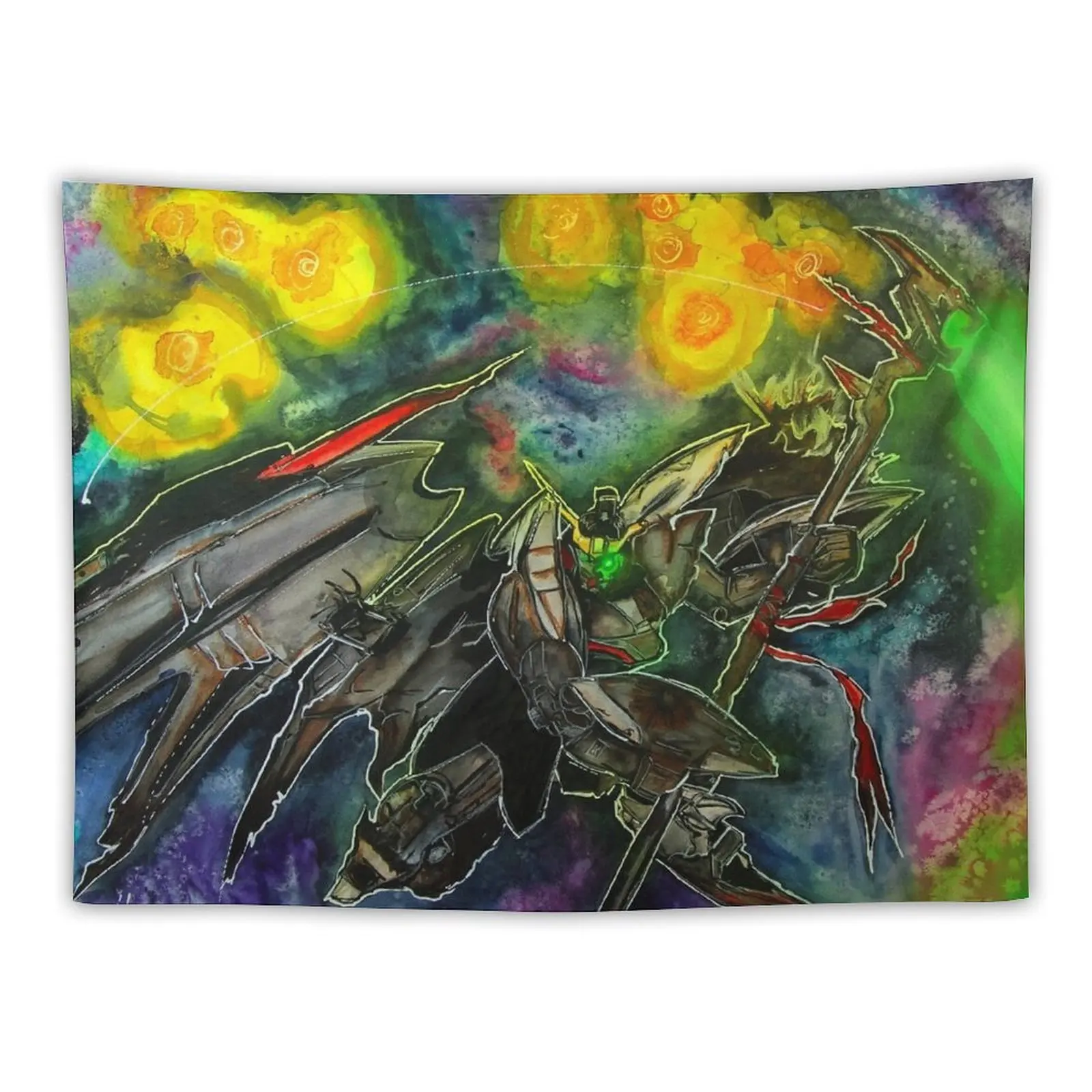 Deathsycthe Hell - Gundam Wing Endless Waltz от Sammy Castillo Гобелен Домашние украшения Эстетический