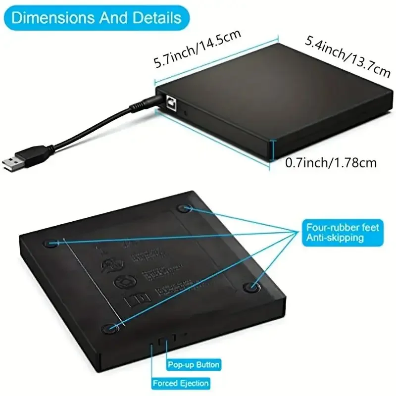 Внешний оптический привод Dvd Usb 2.0
