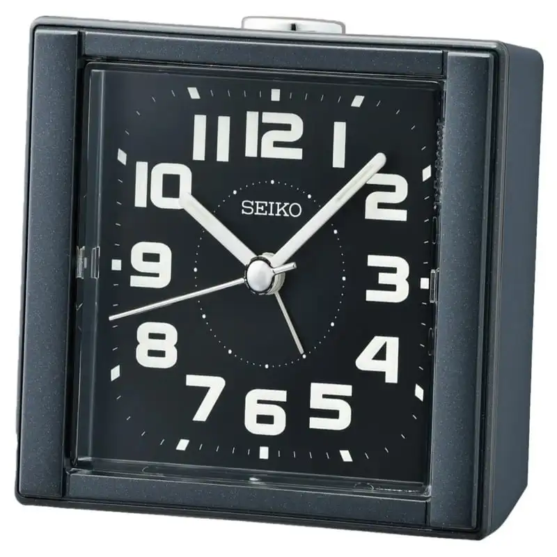 

Square Beep Alarm Clock, Black, Quartz, Analog, Square, QHE189KLH Desktop led display Date and time clock wirelesss Digital cloc
