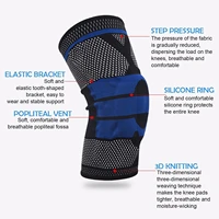 1pcs full knee brace strap patella medial support strong care meniscus sport running pads compression bas x2p2