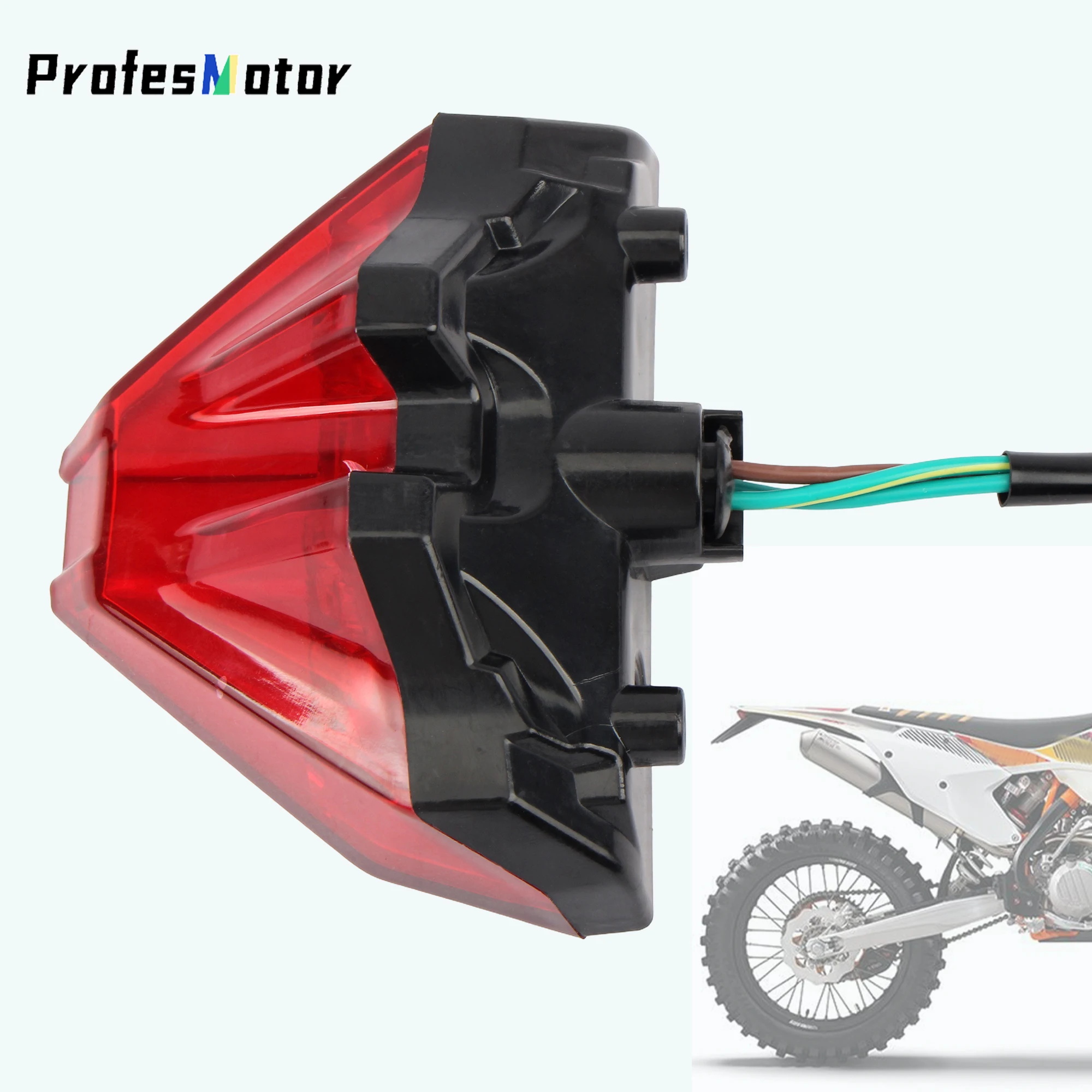 Фото Задний фонарь для мотоцикла, стоп-сигнал, задний фонарь для KTM SXF EXC XCW XCF 150 250 300 350 450 500 530 2023 2024, аксессуары для модернизации №1