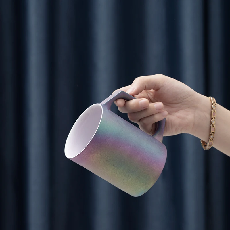 Cup Special-Interest Design High Sense Ceramic Mug Creative Dream Colorful Water | Cups & Saucers