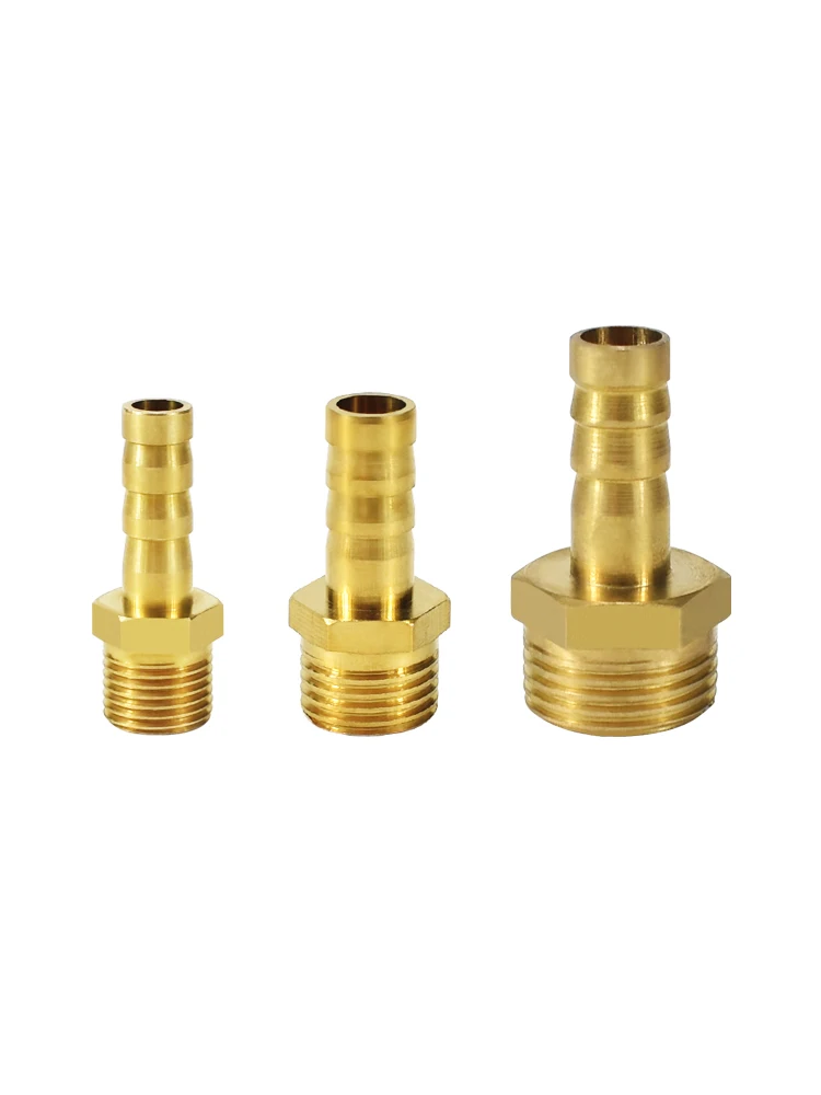 

10 pcs / lot Pneumatic all-copper pagoda connector PC6/8/10/12-01/02/03/04 Outer wire quick-insert hose components