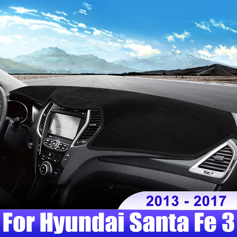 Нескользящий коврик для приборной панели Hyundai Santa Fe 3 DM 2013 2014 2015 2016 2017