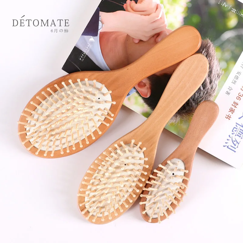 

1Pc Hairdressing Air Cushion Comb Airbag Comb Health Care Massage Comb Straight Hair Comb Bamboo Comb