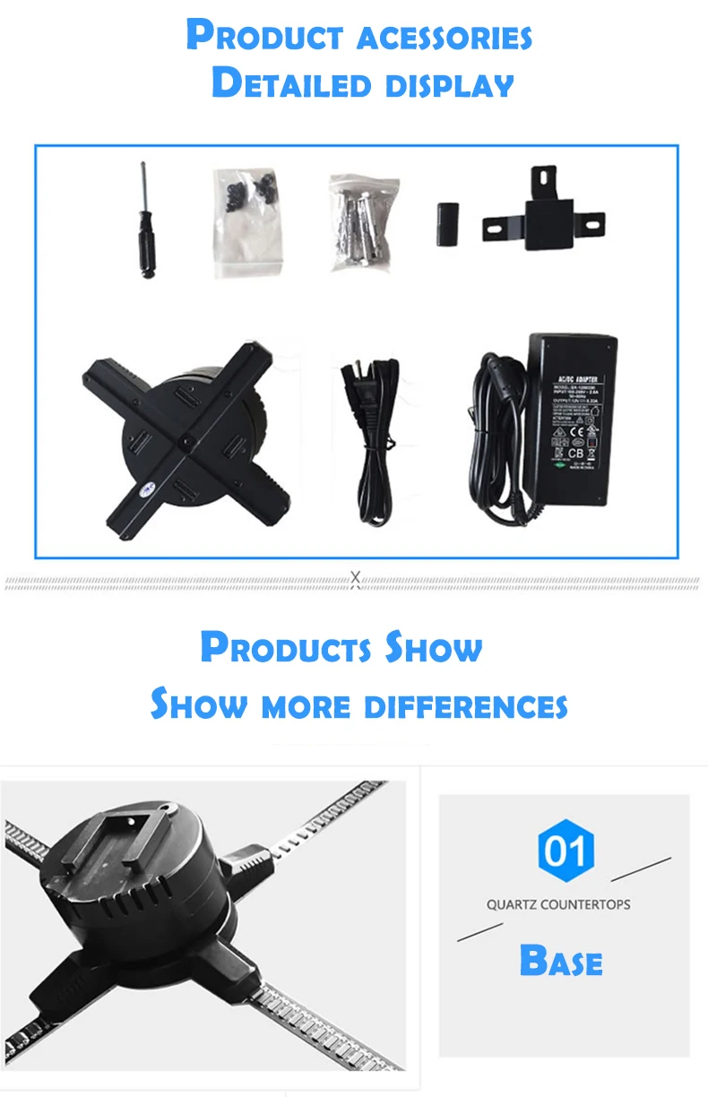 Голографический 3d проектор плавающий проекционный экран светодиодный ное