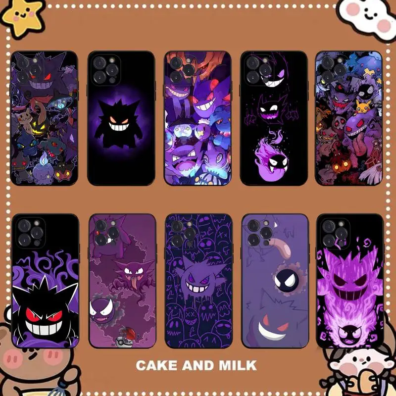 

Japan Anime G_GengarS Phone Case for iPhone 11 12 13 mini pro XS MAX 8 7 6 6S Plus X 5S SE 2020 XR case
