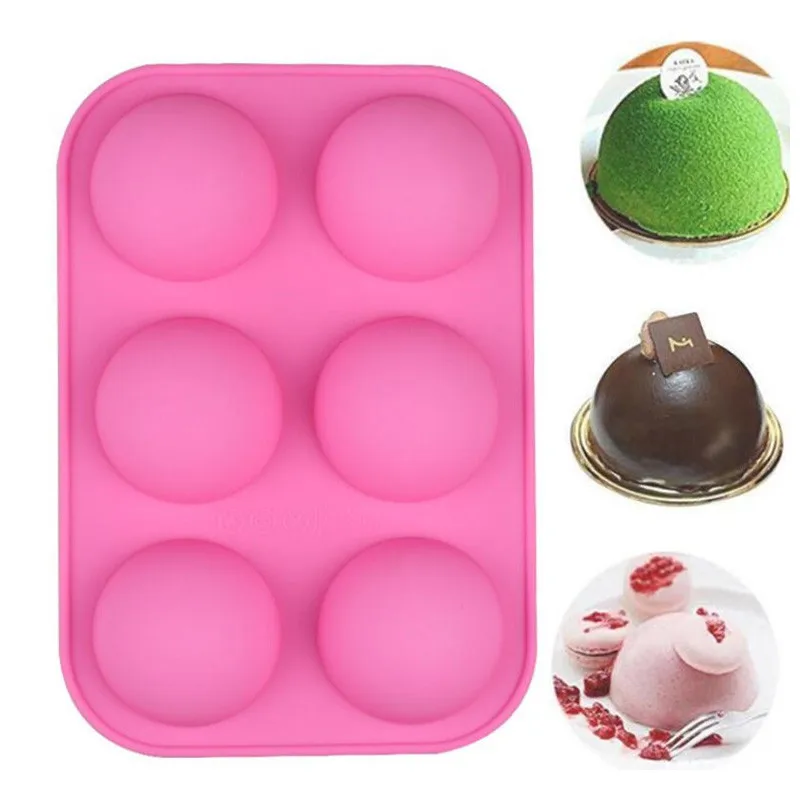 

1 шт. розовая Сфера силиконовая форма большой Алфавит лед шоколад половина шара Сфера форма трафарет торт кексы и желе формы для выпечки ско...