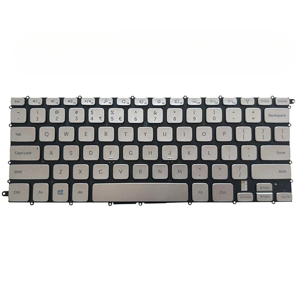 Фото Клавиатура США с подсветкой для Dell Inspiron 7437 N7437 14 7000 P42G серебристая №1