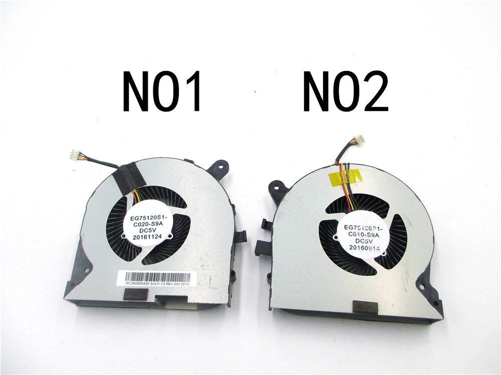 

New For Lenovo Legion Y720 Y720-15IKB Type 80VR Series Laptop CPU & GPU A Pair Fan EG75120S1-C010-S9A EG75120S1-C020-S9A