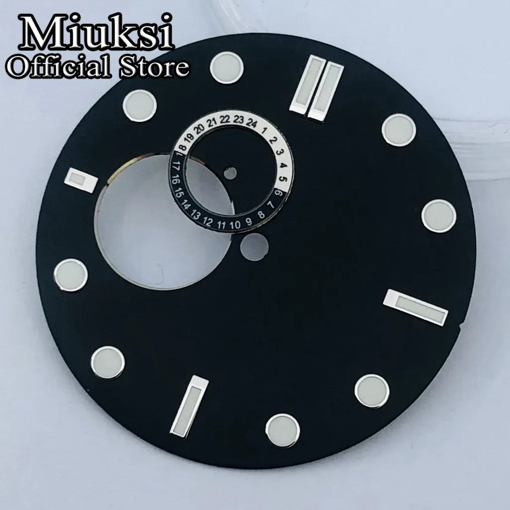 Miuksi 32 мм черный синий зеленый белый стерильный циферблат часов светящийся