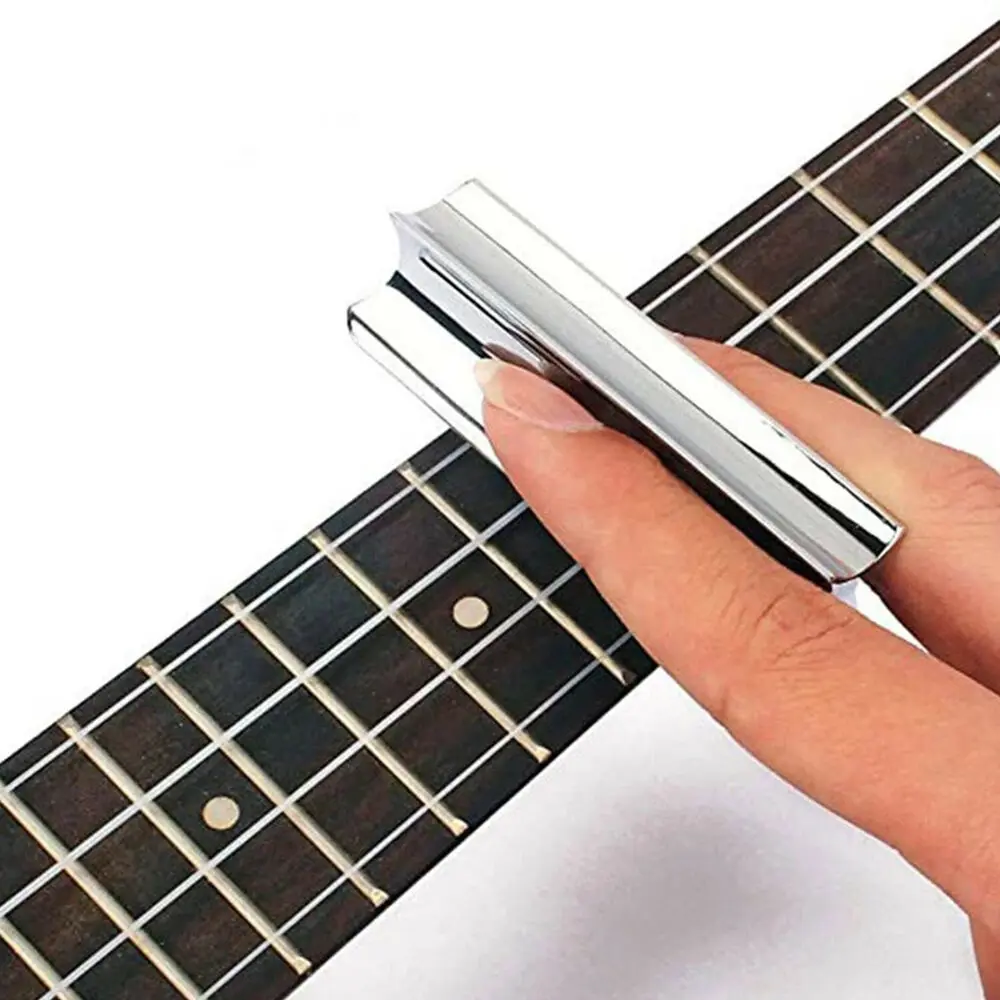 

Guitar Slide Finger Slides Dobro Tone Bar Hawaiian Metal Slider Sliding Electric for Guitar Ukulele String Guitar Accessories
