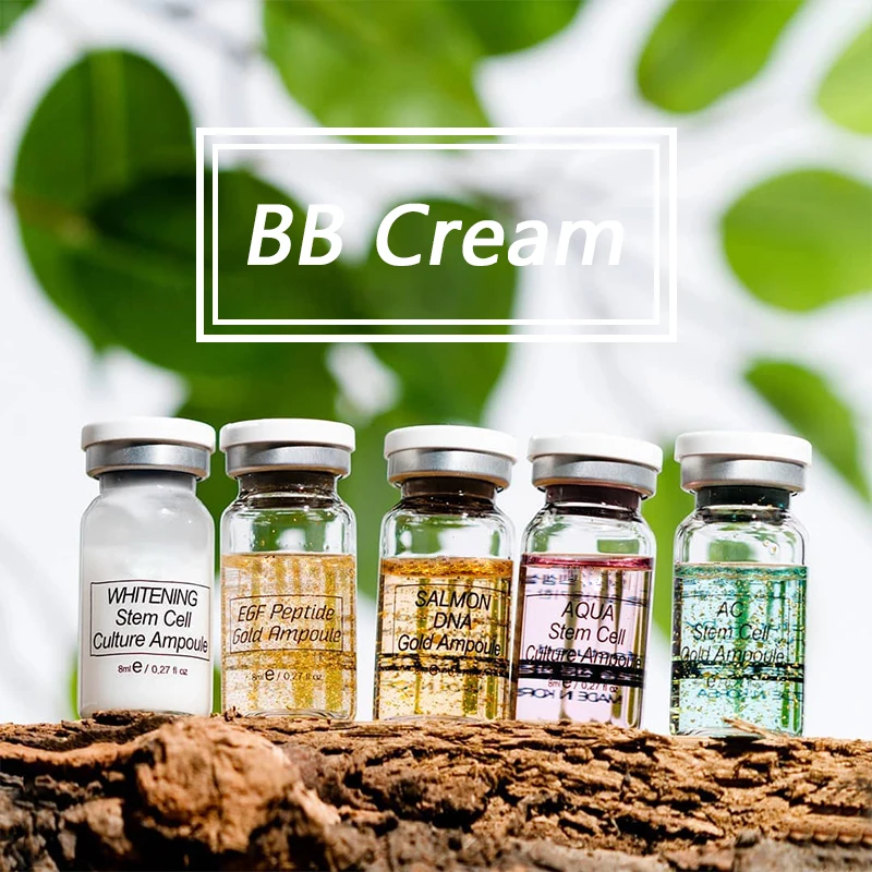 

12pcs 8ml BB Cream Kroen Serum Effective Whitening Add Foundation Niacinamide/Peptide For Effectived Brightening Anti-aging