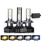 Мини Canbus ZES 18000LM H4 H7 светодиодная Автомобильная фара 3000K 6000K 12V лампа H3 H1 9005 9006 HB4 H11 Светодиодный Автомобильная противотумансветильник фара