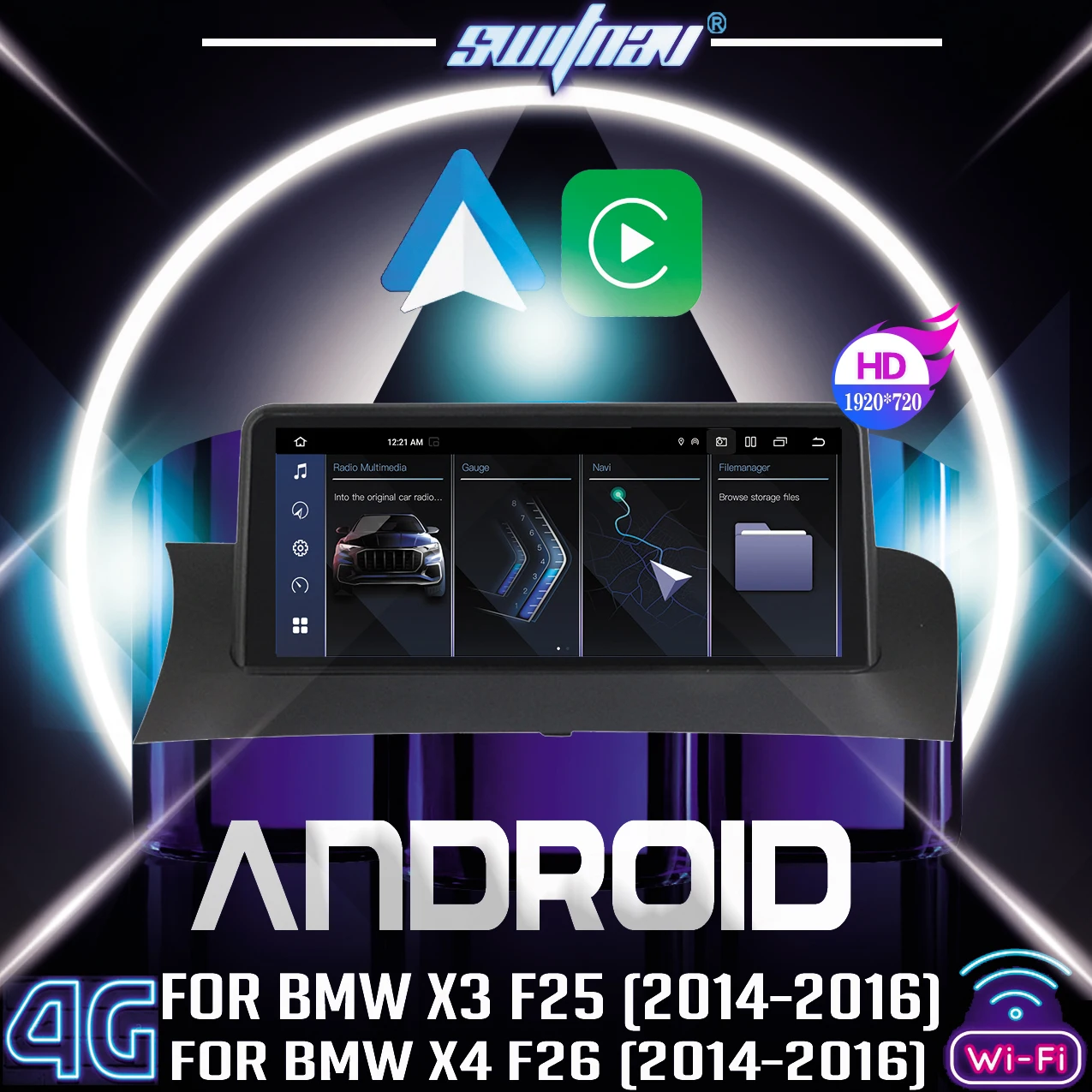 Автомобильный плеер Android мультимедийная система для BMW X3 F25 X4 F26 с CarPlay android