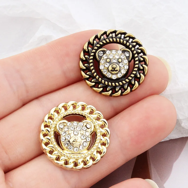 6 шт. маленькие духи с мультяшным медведем роскошные украшения со стразами