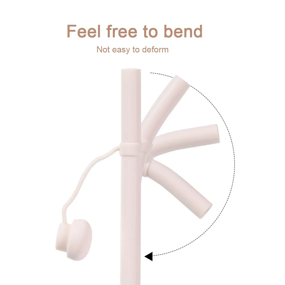 Силиконовая соломка с крышкой для соломки сменные соломинки длиной 12 дюймов