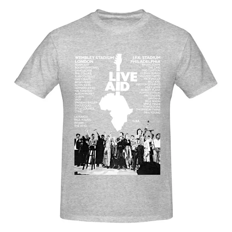 Футболка Live Aid Queen Freddie Mercury богемная футболка с изображением Давида рапсоди