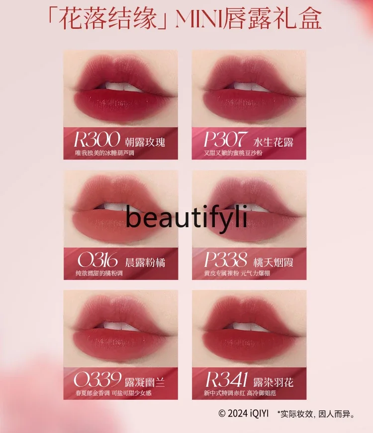 Подарочная миниатюрная губная помада в подарочной коробке глазурованная не