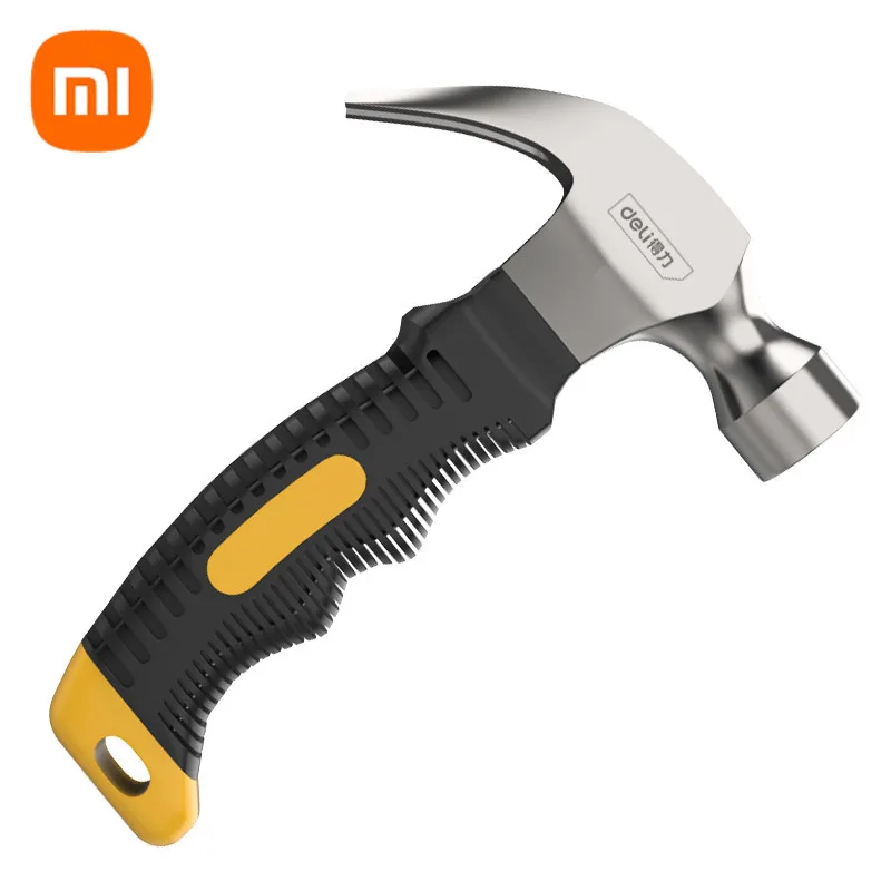 

Xiaomi Deli 160mm Multifunctional Mini Claw Hammer TBR Plastic Handle Lightweight Portable Woodworking Mace Window Breaker Tools