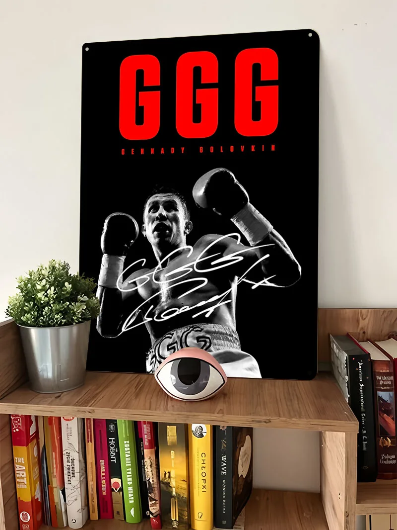Gennady Golovkin Boxer Oster Boxing Металлические вывески Рещи для дизайна комнаты