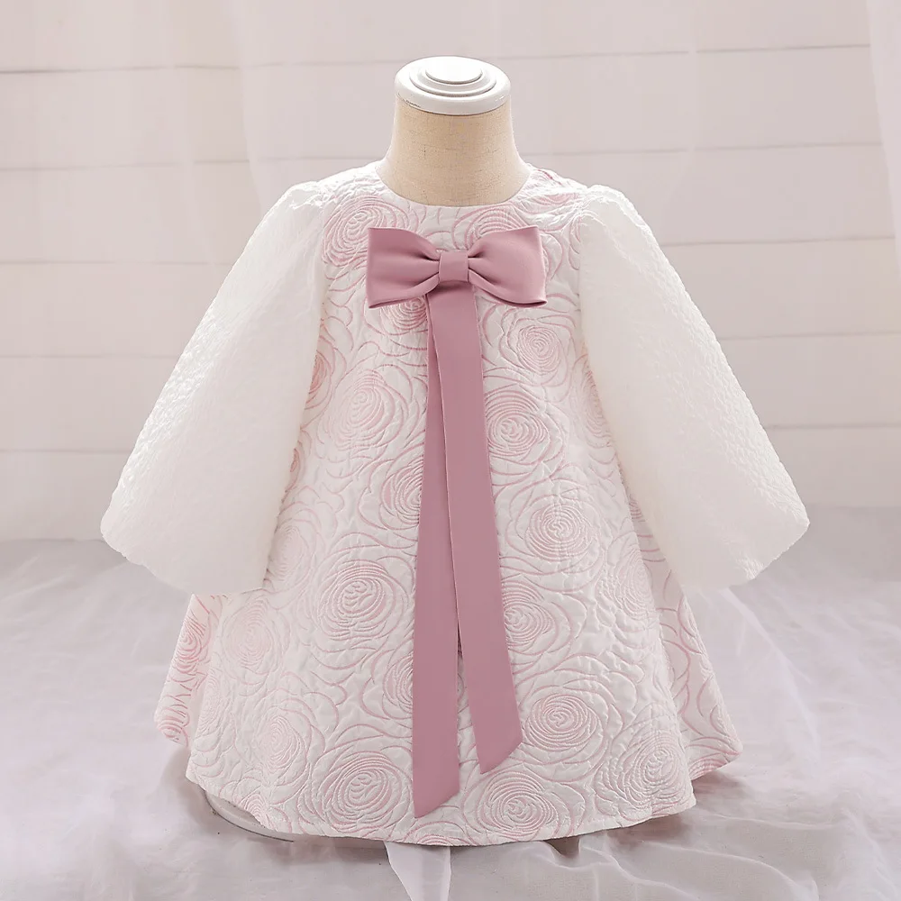 

Детское платье с длинным рукавом, на возраст 1 год