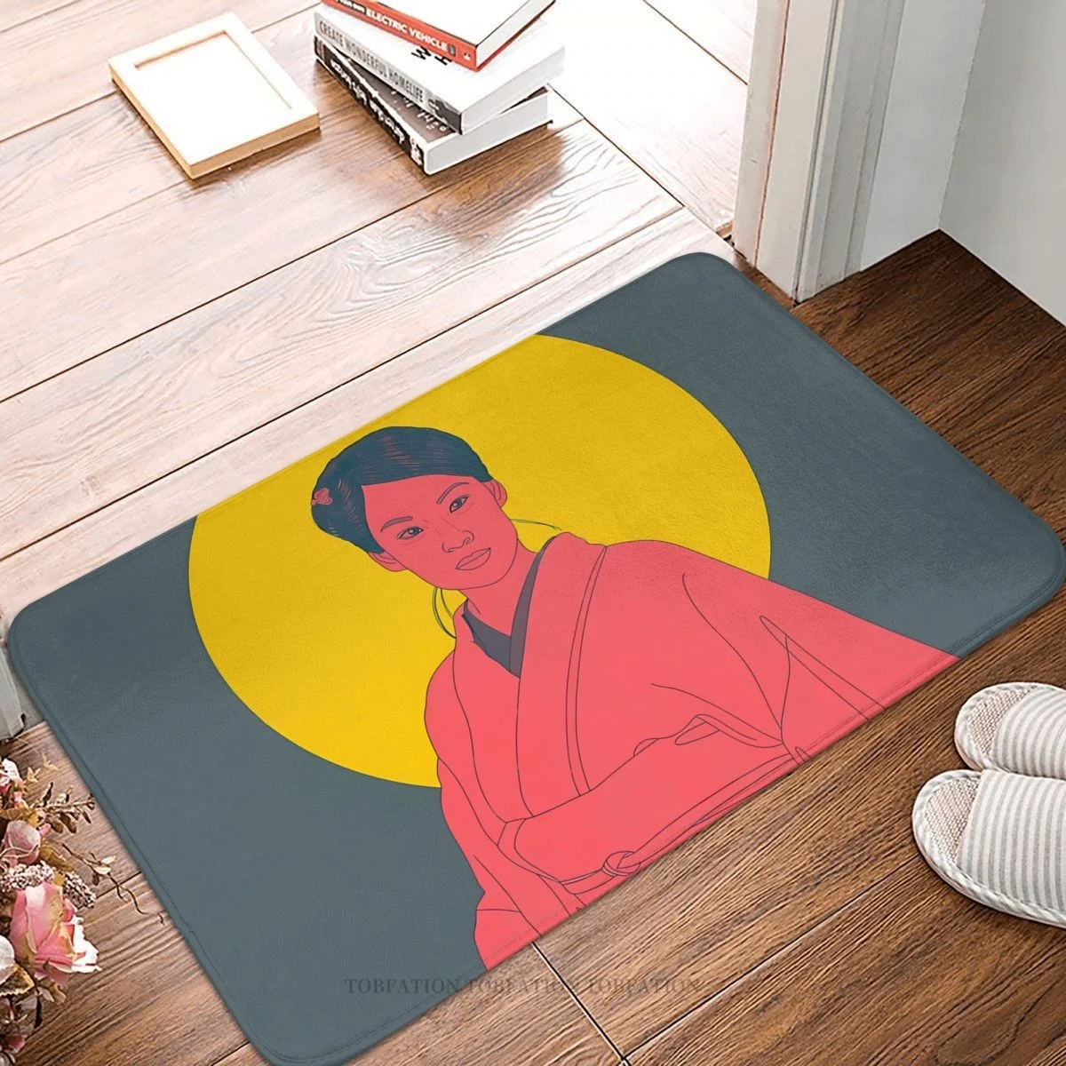 

Movie Kill Bill Anti-Slip Doormat Bath Mat O-Ren Ishii Hallway Carpet Entrance Door Rug Bedroom Decorative