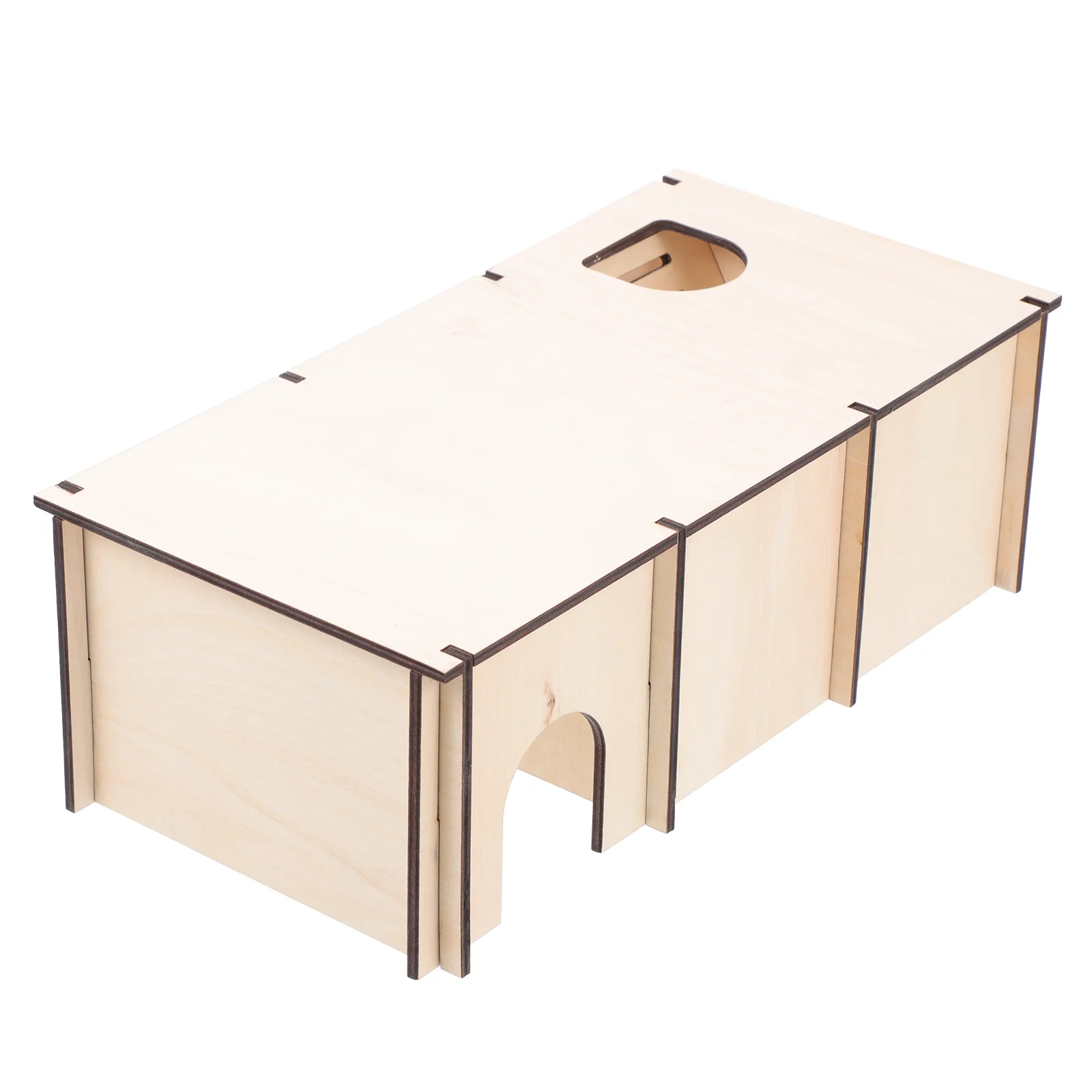 

1Pc Hamster Hiding Place Small Animals Cage House Wooden Pet Hamster Nest